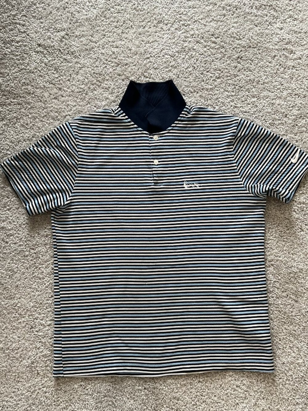 Nike Men's Dri-Fit Golf Polo Shirt Size Medium, Striped, Standard Fit